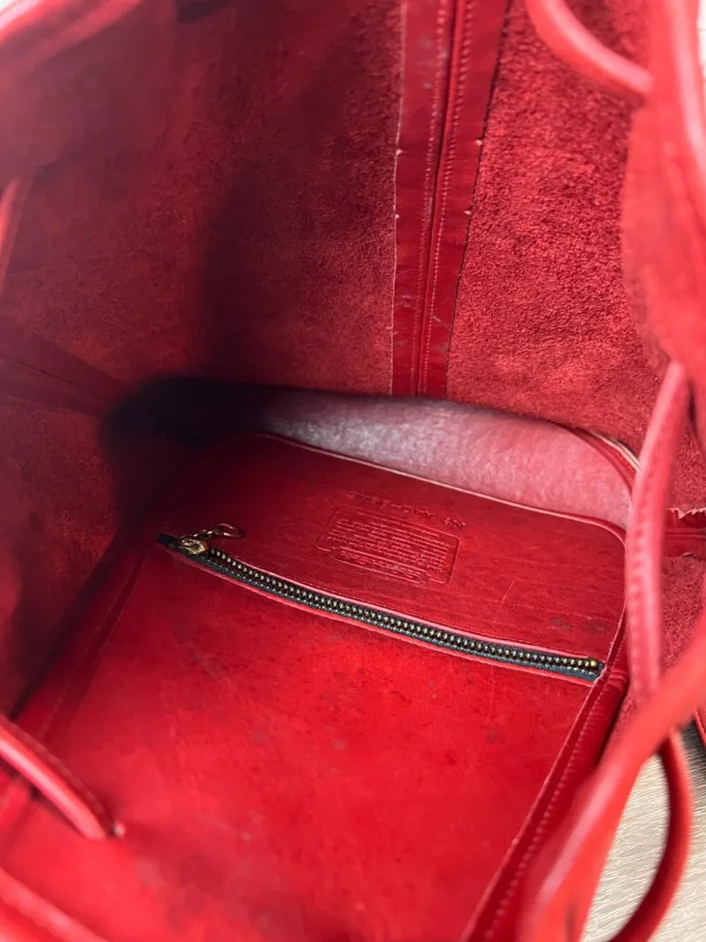 Pre 1994 Vintage Coach Nicholas Drawstring Bucket Bag - Picture 8 of 8